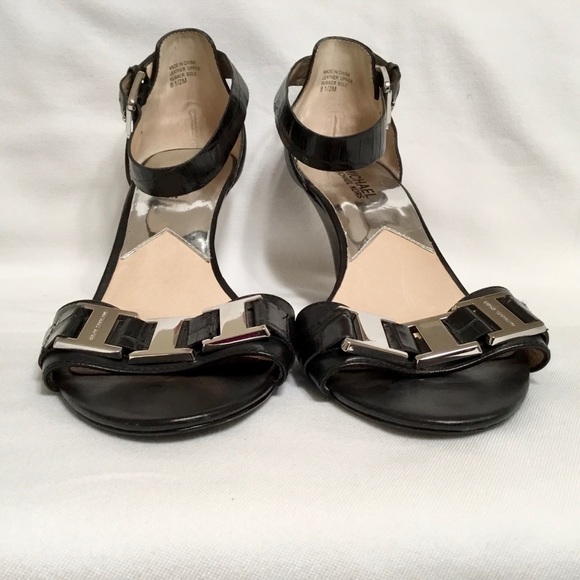 Michael Kors Ankle Strap Heels w/ Silver Accents - Picture 8 of 8